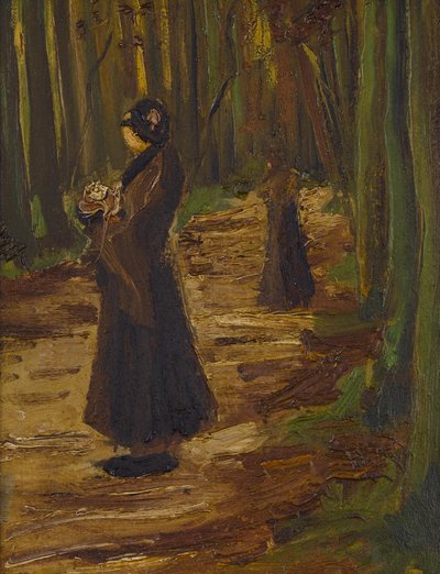 Two Women in a Wood by Vincent van Gogh